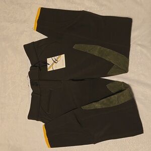 NWT Callidae 'The C Breech' Shorts in Dark Green- Women's Size 24